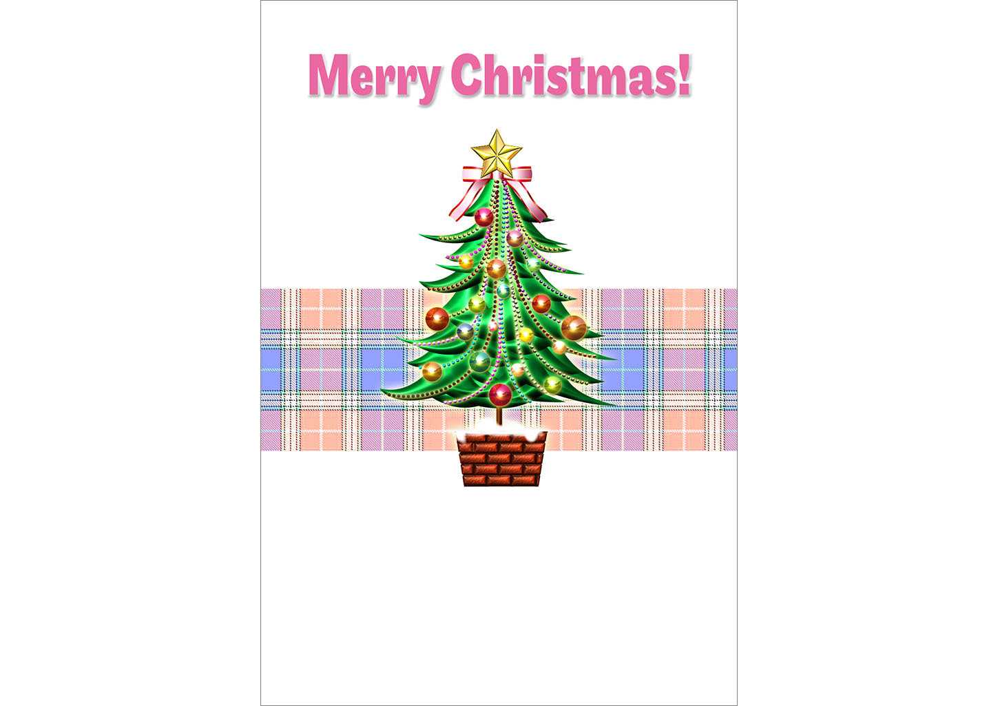 クリスマスカード無料テンプレート10｜クリスマス｜イラストやテンプレートのフリー素材 － 年賀状でざいんばんく