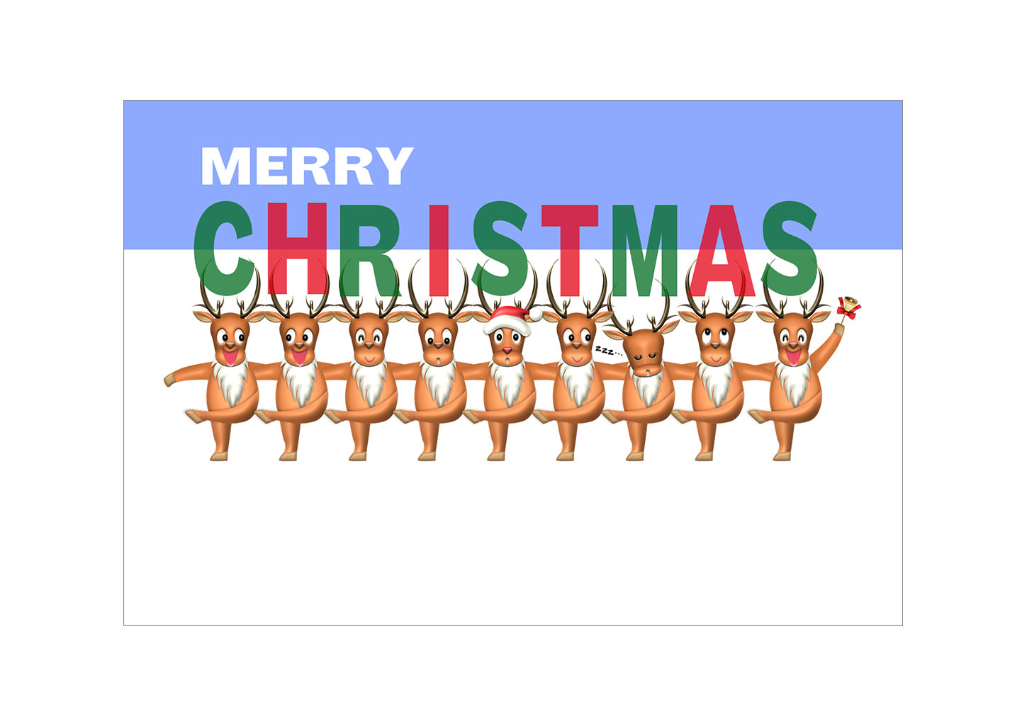 クリスマスカード無料テンプレート11｜クリスマス｜イラストやテンプレートのフリー素材 － 年賀状でざいんばんく