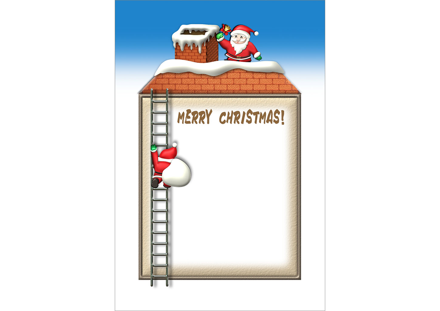 クリスマスカード無料テンプレート17｜クリスマス｜イラストやテンプレートのフリー素材 － 年賀状でざいんばんく
