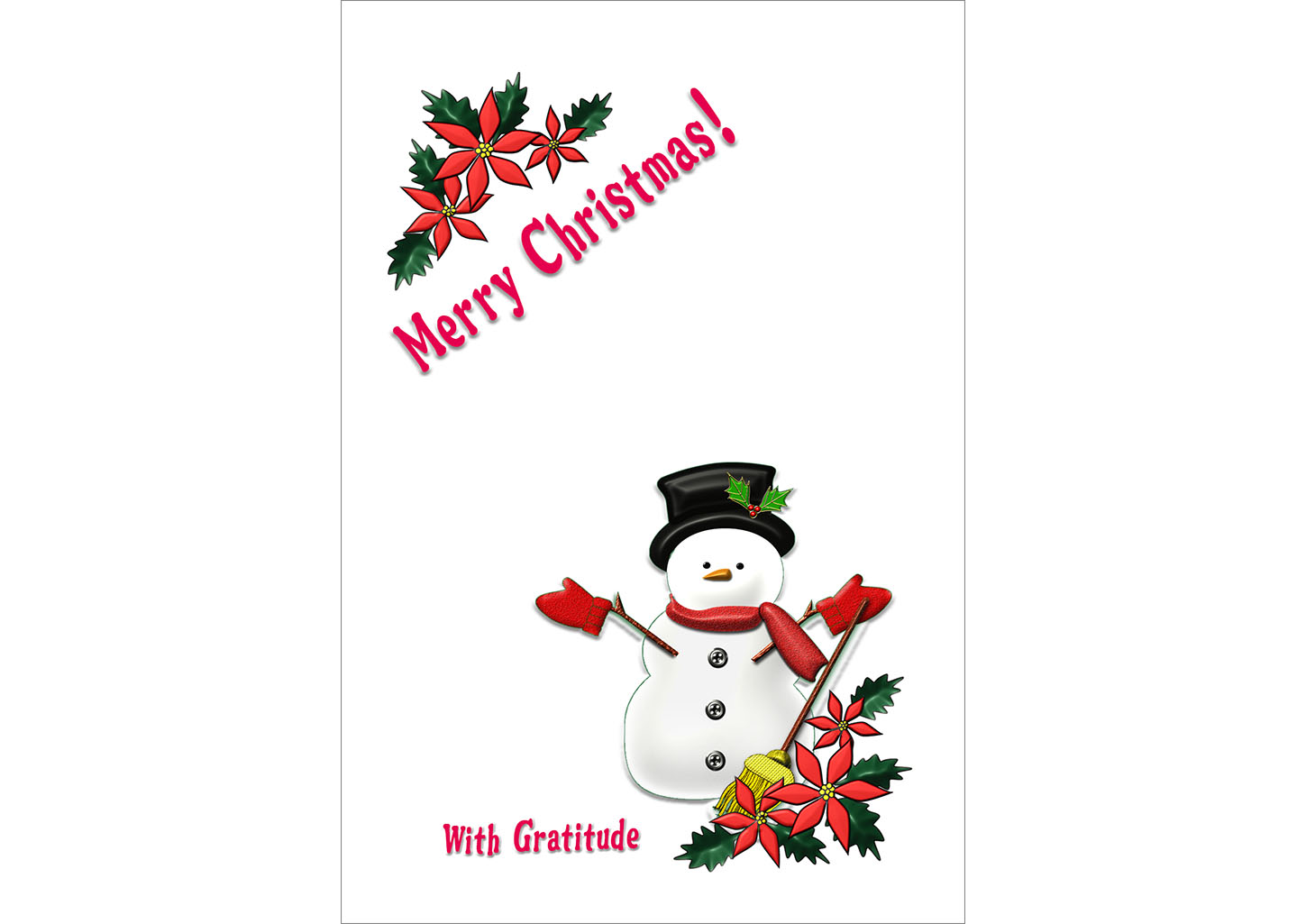 クリスマスカード無料テンプレート03｜クリスマス｜イラストやテンプレートのフリー素材 － 年賀状でざいんばんく