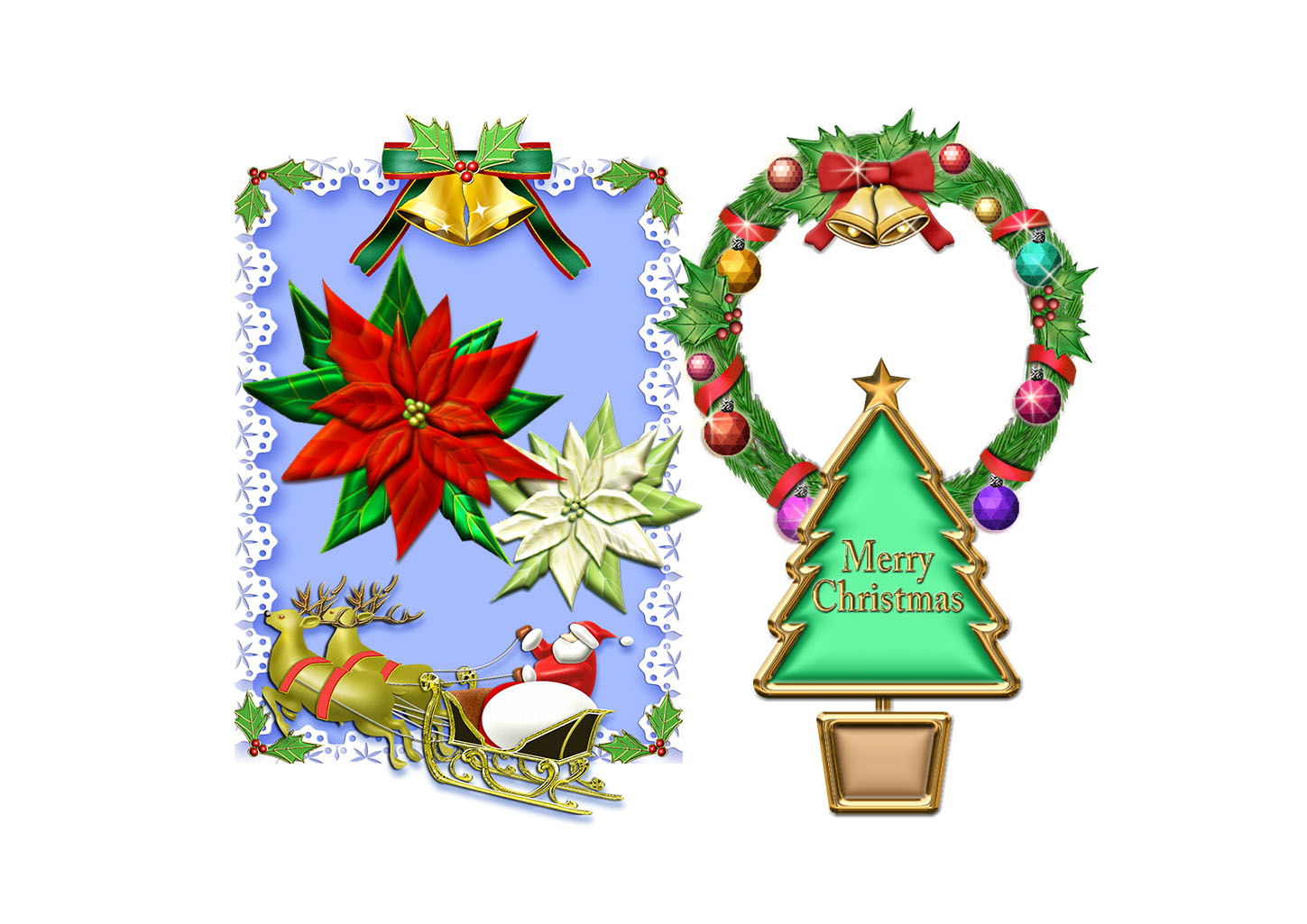 クリスマスカード一覧｜クリスマス｜イラストやテンプレートのフリー素材 － 年賀状でざいんばんく